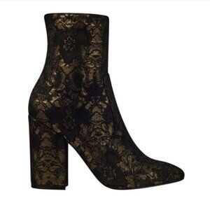 7 M MARC FISHER Newbia brocade ankle boots booties Women's shoes